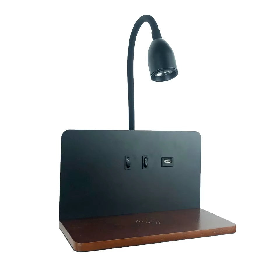 Applique murale pour chambre avec chargeur sans fil - Design Moderne