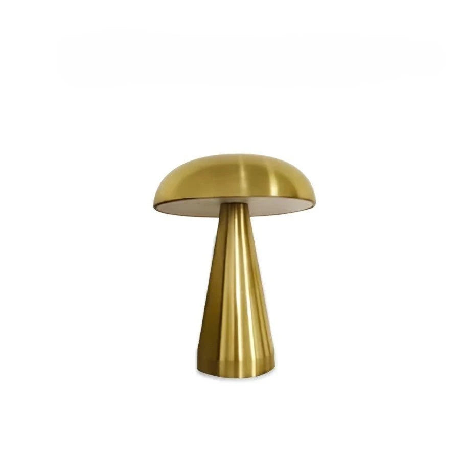Lampe champignon rechargeable Lumitique coloris or brossé vue produit fond blanc — Mon Univers - Mes Lumières