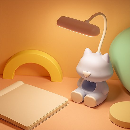 Lampe de bureau | Chat LED Kawaii - Mon Univers - Mes Lumières