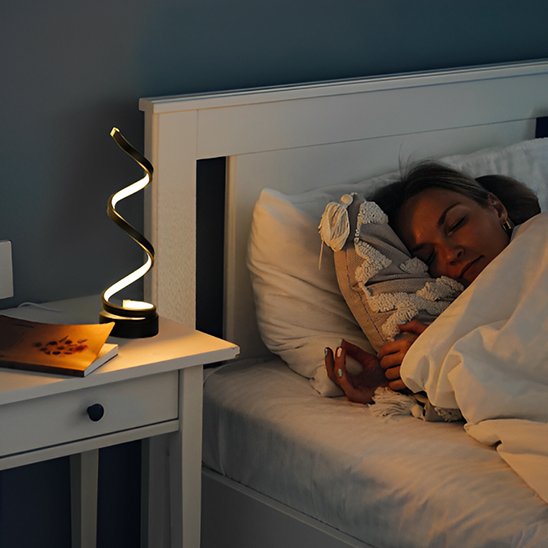 Lampe de chevet | Spirale LED 3 intensités