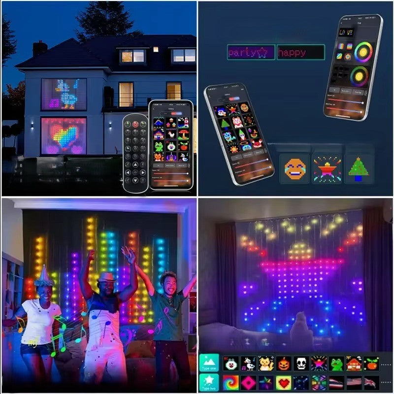 Rideau lumineux Led intelligent guirlande | ColorSync