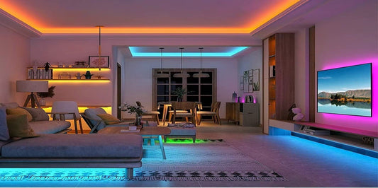 Éclairage d'ambiance salon : installer une bande LED pour créer une atmosphère cocooning - Mon Univers - Mes Lumières