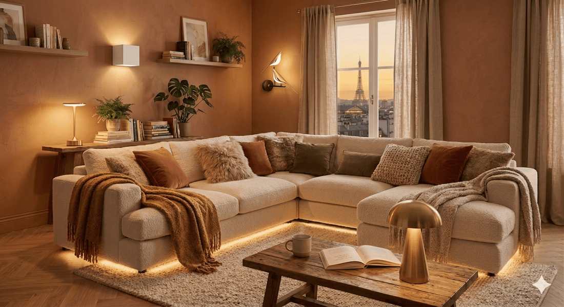Salon cocooning chaleureux : créer une ambiance cosy & décoration - Mon Univers - Mes Lumières