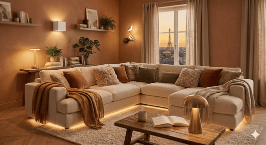 Salon cocooning chaleureux : créer une ambiance cosy & décoration - Mon Univers - Mes Lumières