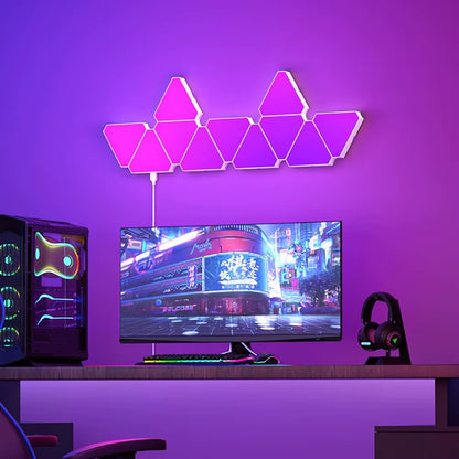 Applique Murale LED RGB Connectée ambiance salon multicolore — Mon Univers - Mes Lumières