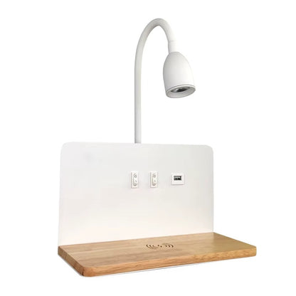 Applique murale pour chambre avec chargeur sans fil - Design Moderne