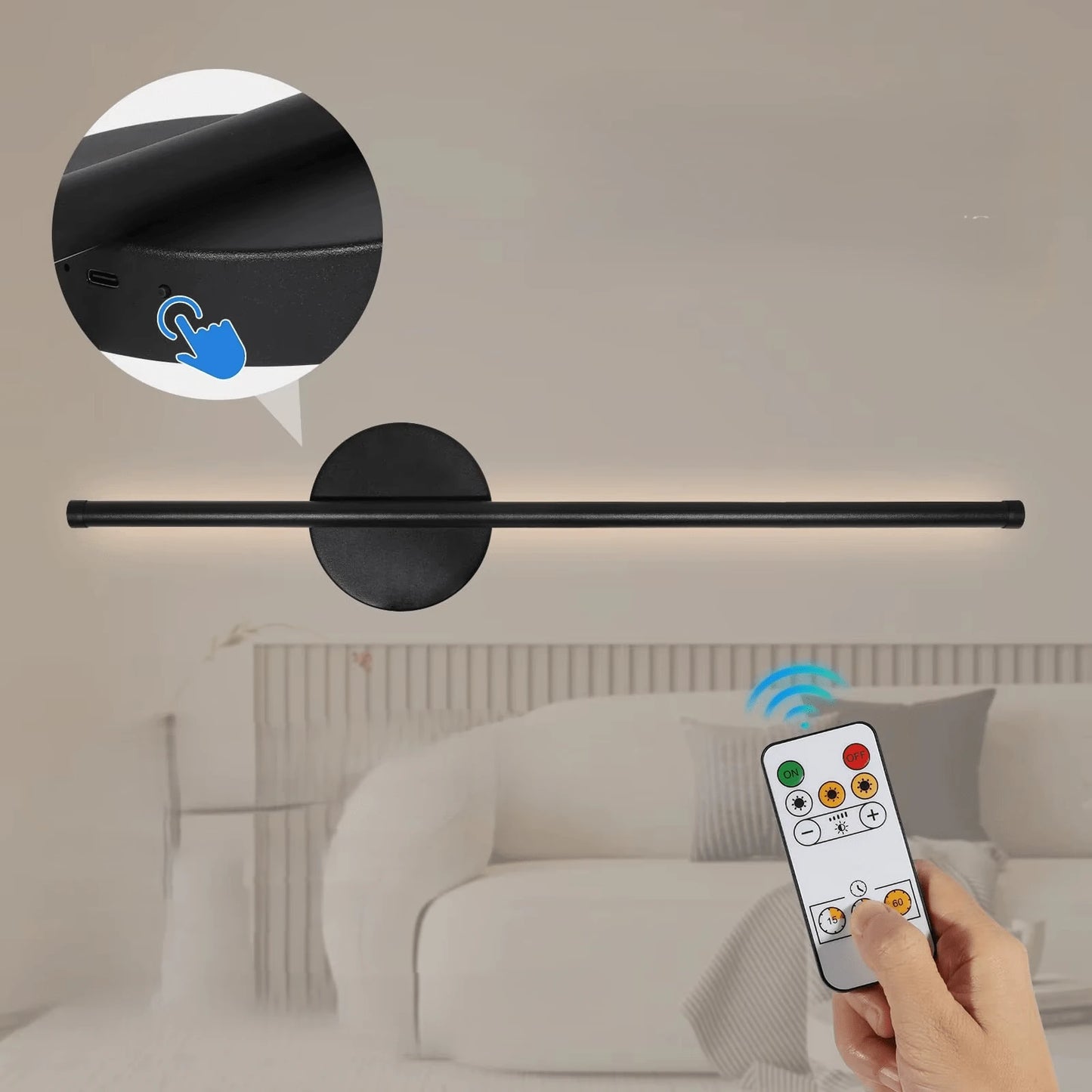 Applique murale LED ModernLight pack contenu boîte accessoires — Mon Univers - Mes Lumières