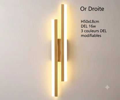 Applique murale dorée côté droit vue produit — Mon Univers - Mes Lumières