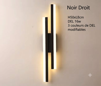 Applique murale noire côté droit vue produit — Mon Univers - Mes Lumières