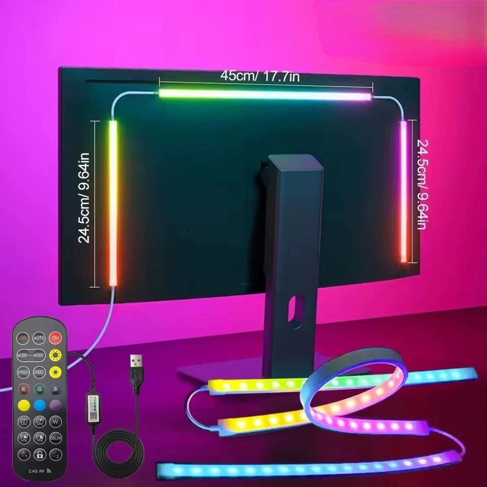 Bande LED USB Anti-Fatigue - Éclairage Bureau Gamer