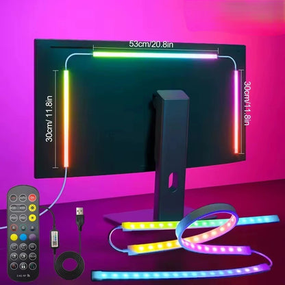 Bande LED USB Anti-Fatigue - Éclairage Bureau Gamer