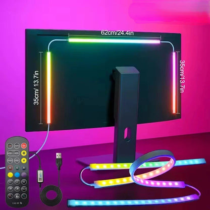 Bande LED USB Anti-Fatigue - Éclairage Bureau Gamer
