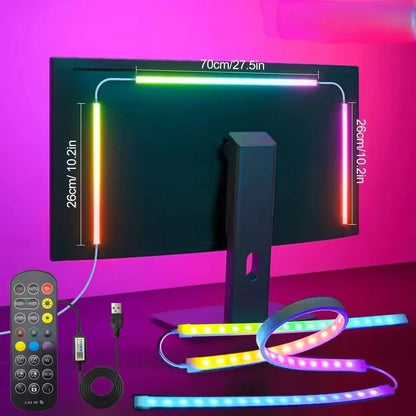 Bande LED USB Anti-Fatigue - Éclairage Bureau Gamer