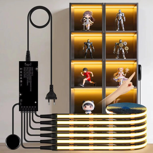 Bande LED PCB noire COB sous meuble cuisine lumière chaude blanc chaud — Mon Univers - Mes Lumières
