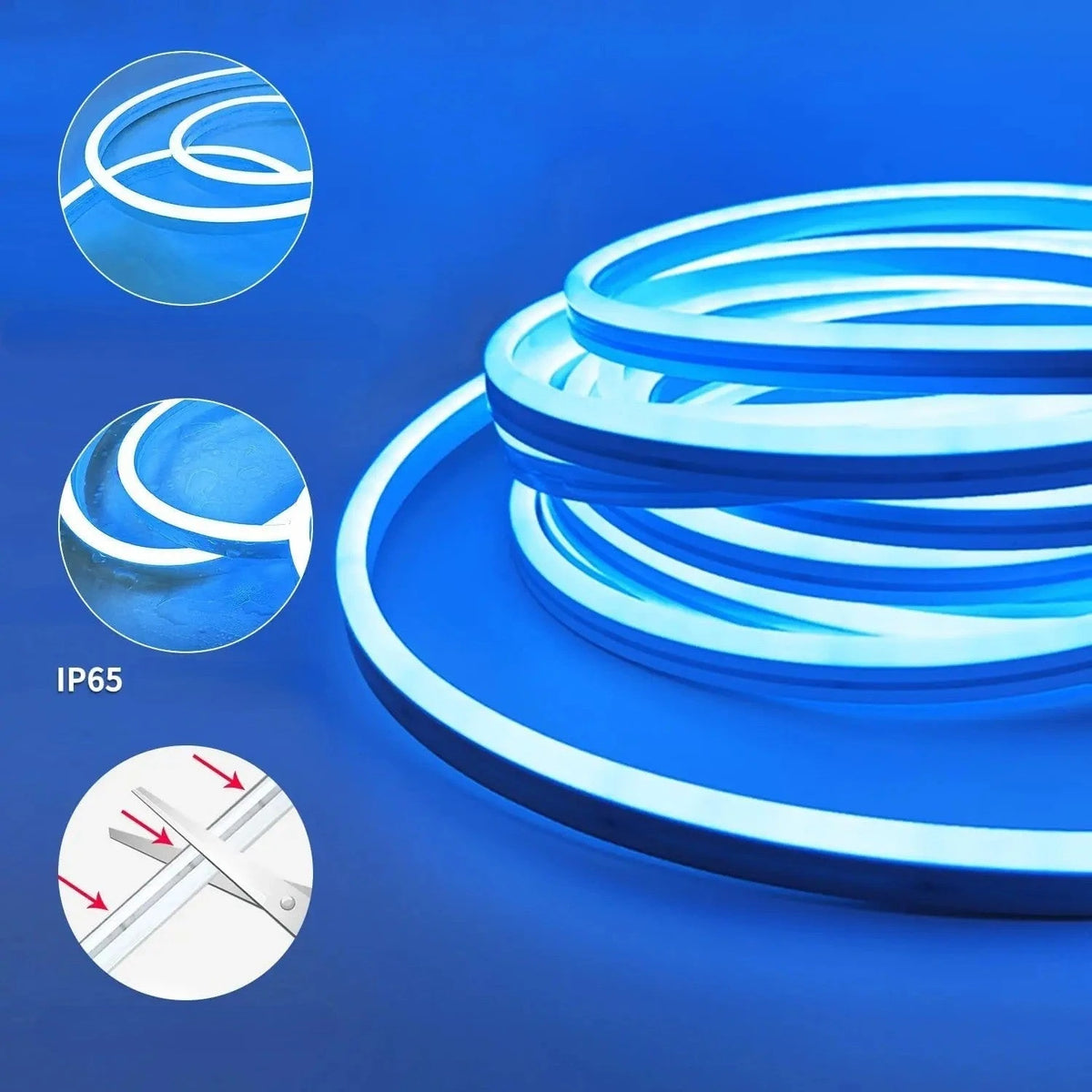 Bande LED Smart Ambiance RGB IP65 ruban bleu enroulé flexibilité découpe sécable — Mon Univers - Mes Lumières