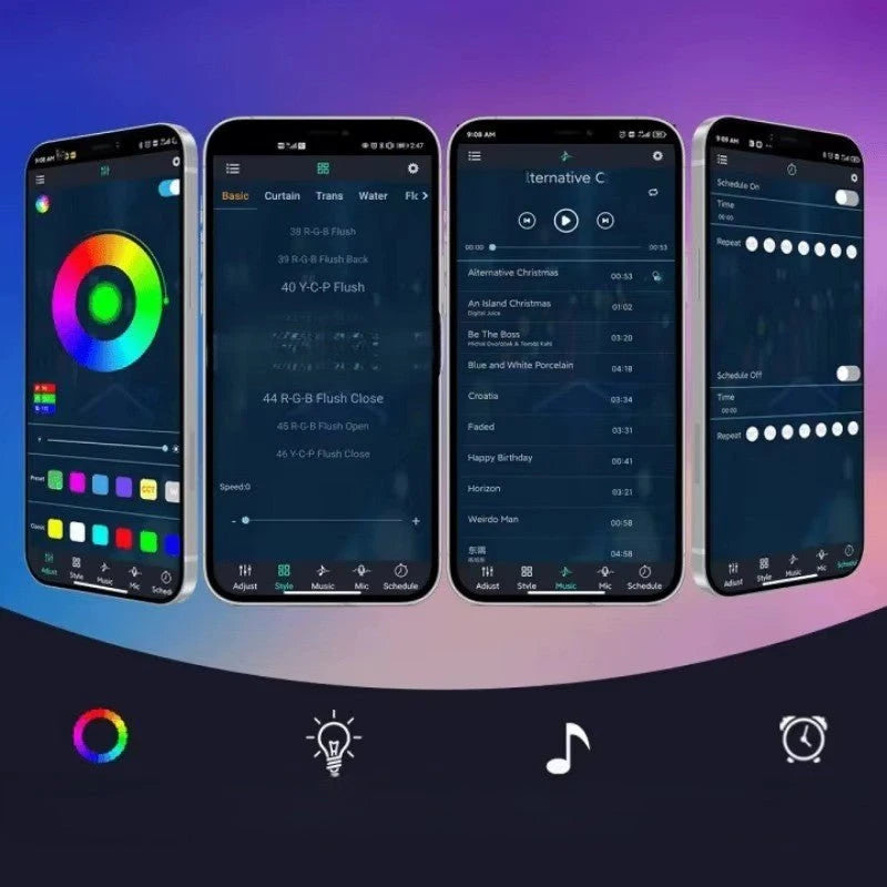 Bande LED SyncLight synchronisation musicale effet coloré — Mon Univers - Mes Lumières