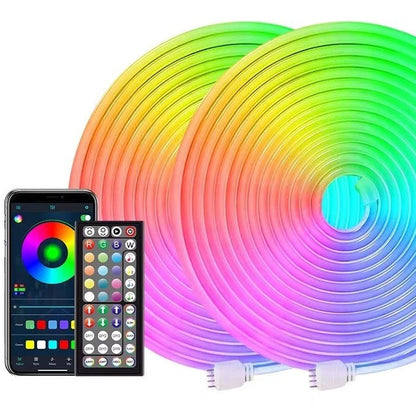Kit complet bande LED 5M app télécommande RF alimentation EU