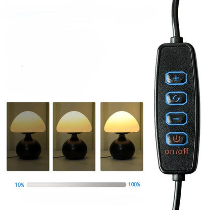 Lampe Champignon Minimaliste contrôleur gradation 3 intensités 10% à 100% — Mon Univers - Mes Lumières