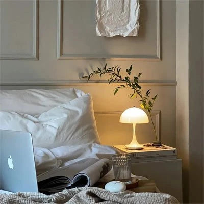 Lampe Champignon Rechargeable Éco-responsable ambiance cocooning salon soirée détente — Mon Univers - Mes Lumières