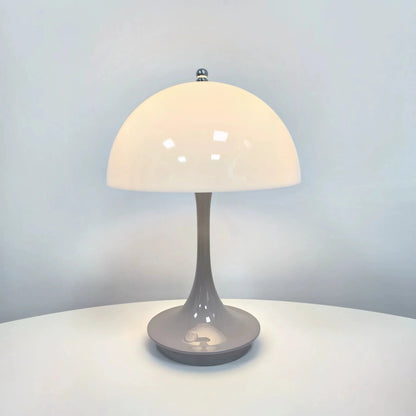 Lampe Champignon Rechargeable Éco-responsable coloris Gris fond blanc vue principale — Mon Univers - Mes Lumières