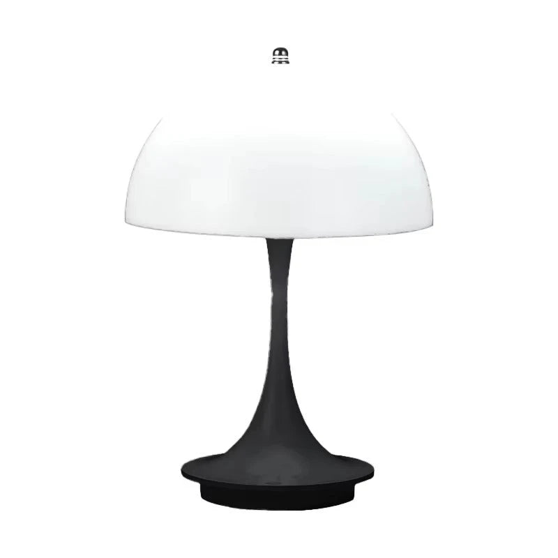 Lampe Champignon Rechargeable Éco-responsable coloris Noir fond blanc vue principale — Mon Univers - Mes Lumières