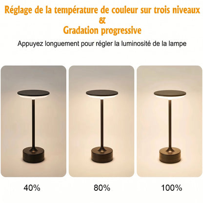 Lampe LED Portable Sans Fil coloris disponibles noir or or argent — Mon Univers - Mes Lumières