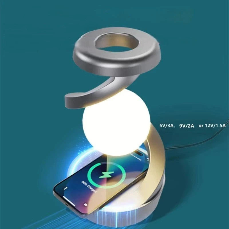 Lampe MagicGlow base chargeur sans fil smartphone recharge Qi — Mon Univers - Mes Lumières