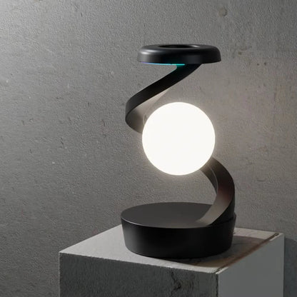 Lampe MagicGlow charbon sur socle béton lumière blanche douce — Mon Univers - Mes Lumières