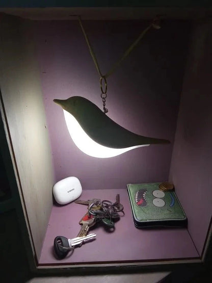 Lampe Oiseau Zen suspendue niche lumière blanche clés portefeuille — Mon Univers - Mes Lumières