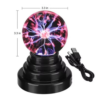 Lampe Plasma Interactive dimensions base pyramidale câble alimentation inclus — Mon Univers - Mes Lumières