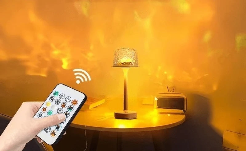 Lampe Projecteur AquaLume rose éclatant table de chevet — Mon Univers - Mes Lumières