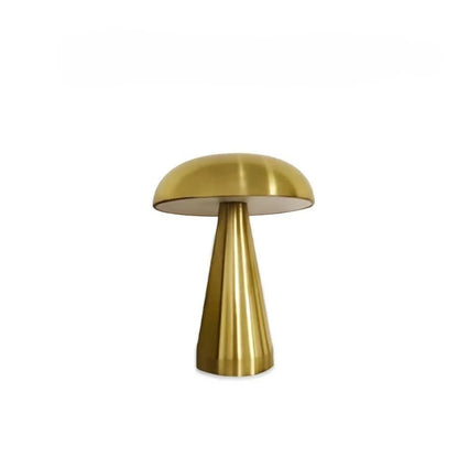 Lampe champignon rechargeable Lumitique coloris or brossé vue produit fond blanc — Mon Univers - Mes Lumières