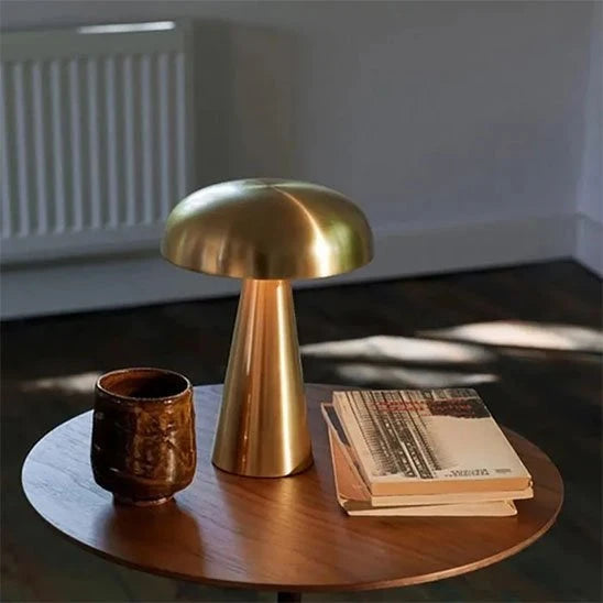 Lampe champignon rechargeable Lumitique composition 3 coloris argent noir or fond blanc — Mon Univers - Mes Lumières