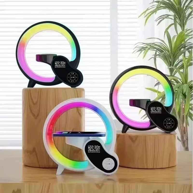 Lampe de chevet Intelligente Multifonction | Chargeur Sans Fil - Ambiance