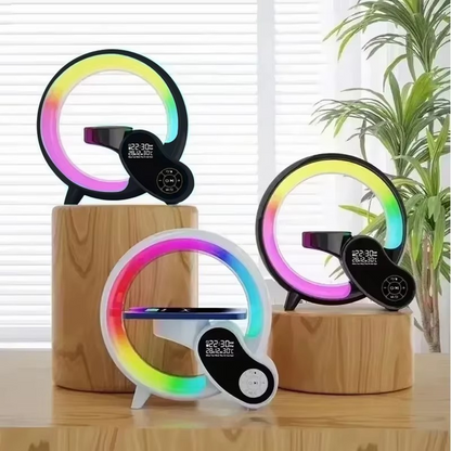 Lampe de chevet Intelligente Multifonction | Chargeur Sans Fil - Ambiance