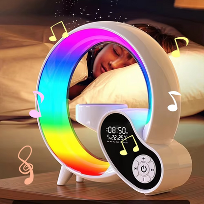Lampe de chevet Intelligente Multifonction | Chargeur Sans Fil - Ambiance