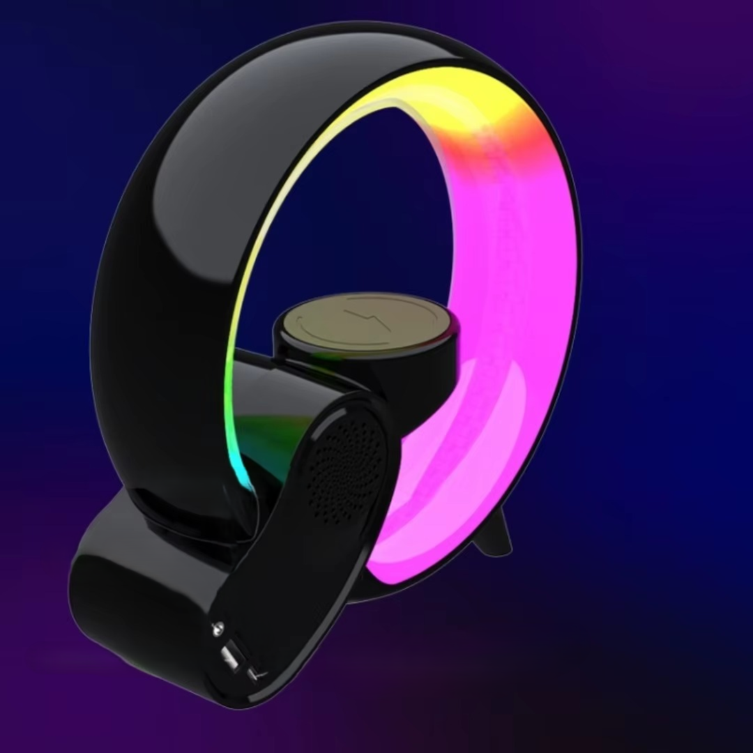 Lampe de chevet Intelligente Multifonction | Chargeur Sans Fil - Ambiance