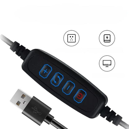 Lampe de Chevet Spirale LED câble USB alimentation détail connectique — Mon Univers - Mes Lumières