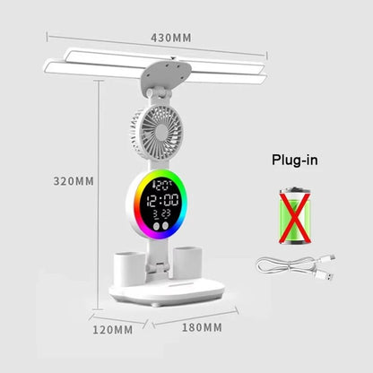 Lampe de bureau Ergonomia version horloge seule branchement secteur Plug-in dimensions — Mon Univers - Mes Lumières