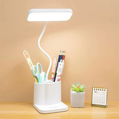 Lampe de bureau LED ErgoBright col flexible ciseaux stylos bureau compact — Mon Univers - Mes Lumières