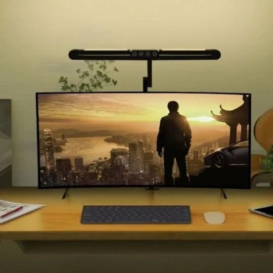 Lampe de bureau LED barre lumineuse fixation moniteur écran gaming bureau — Mon Univers - Mes Lumières