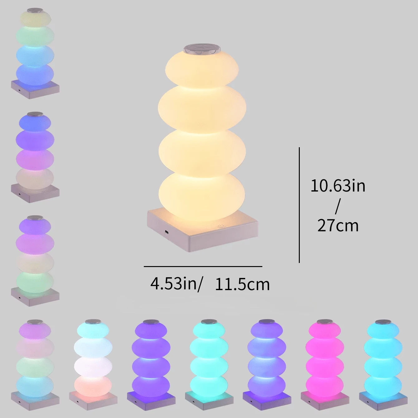 Lampe de chevet design Élégance Nocturne variant batterie rechargeable — Mon Univers - Mes Lumières	