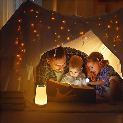 Lampe de chevet tactile RGB ambiance famille lecture nocturne tente lumières — Mon Univers - Mes Lumières