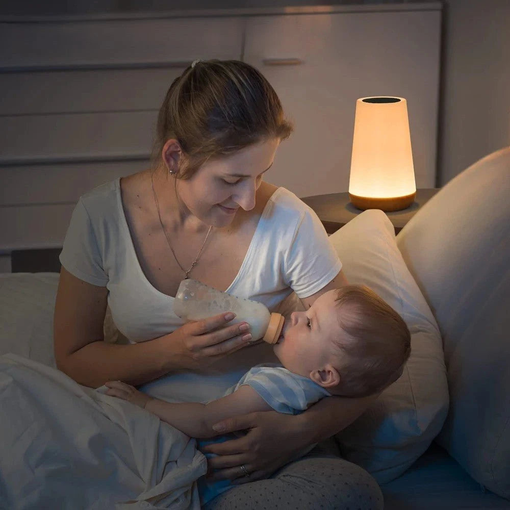 Lampe de chevet tactile conique RGB lumière douce nuit mère bébé chambre — Mon Univers - Mes Lumières