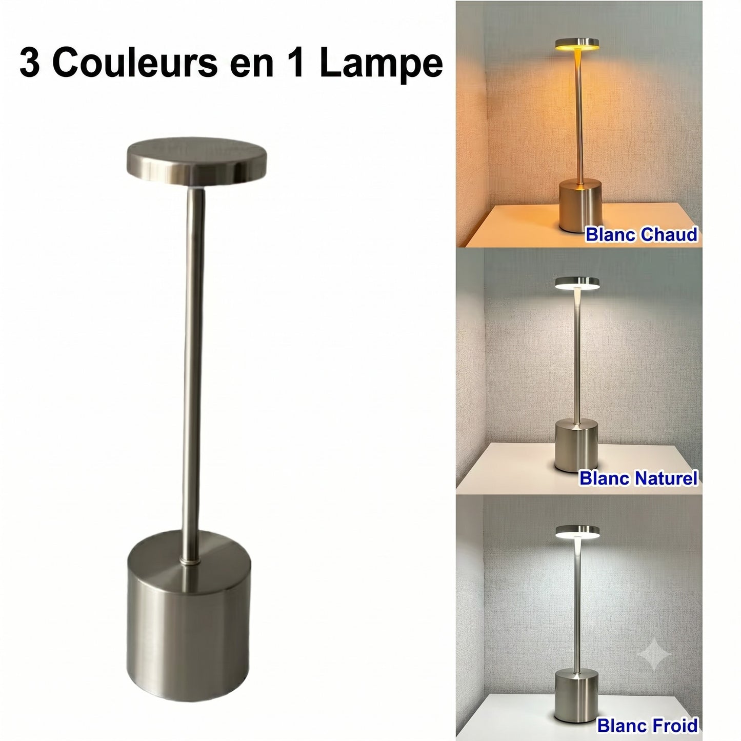 Lampe de table | LED Tactile Rechargeable