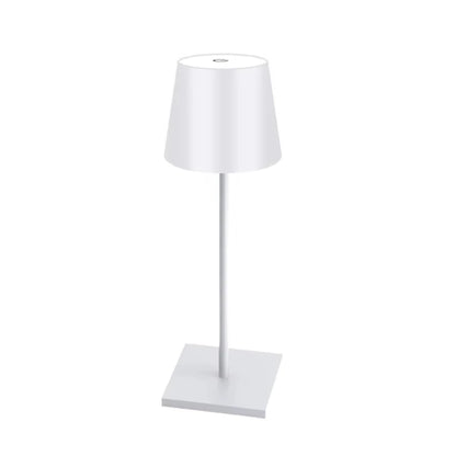 Lampe de table rechargeable Design Contemporain coloris Blanc packshot fond blanc — Mon Univers - Mes Lumières