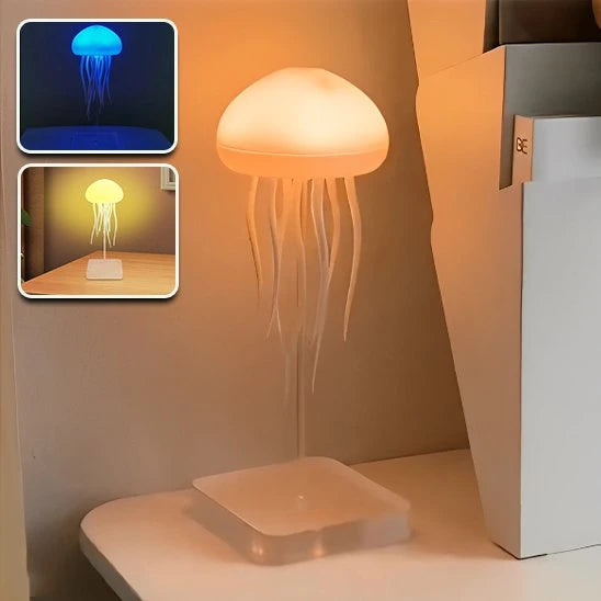 Lampe méduse Lumipur suspendue avec base comparatif deux modèles couleurs