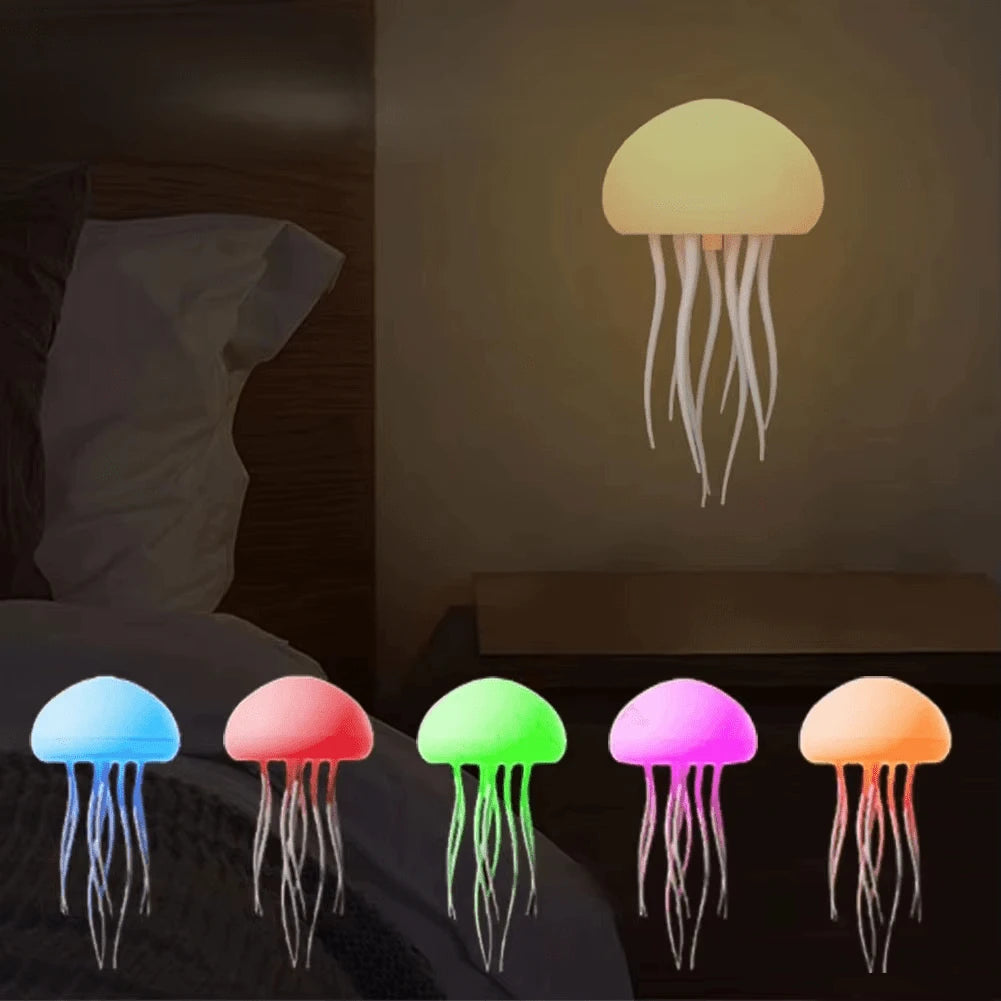 Lampe méduse Lumipur suspendue 5 couleurs RGB chambre ambiance nuit