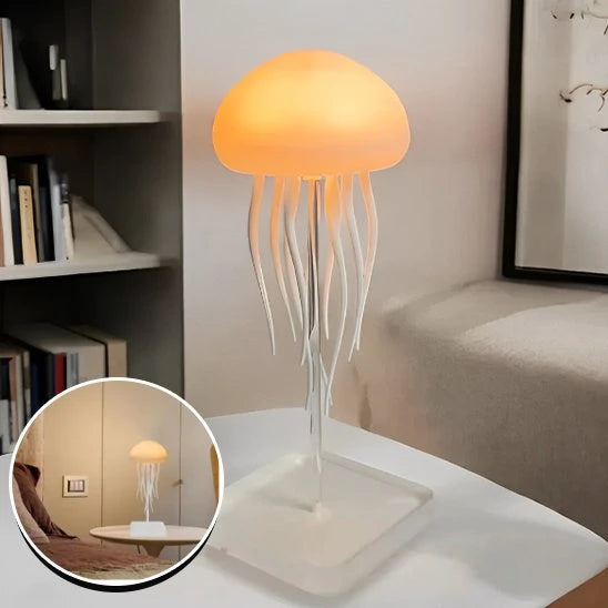 Lampe méduse éclairage LED élégant ambiance lumineuse chaude décoratif