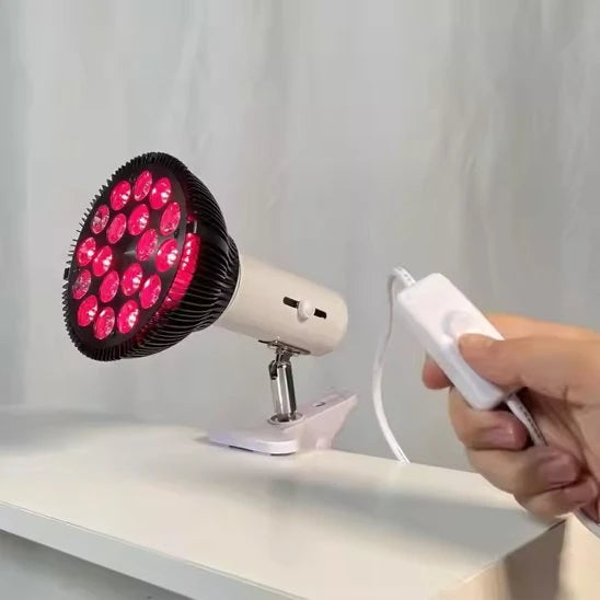 Lampe pour luminothérapie Vitaboost ampoule LED rouge support pince bureau tête orientable — Mon Univers - Mes Lumières